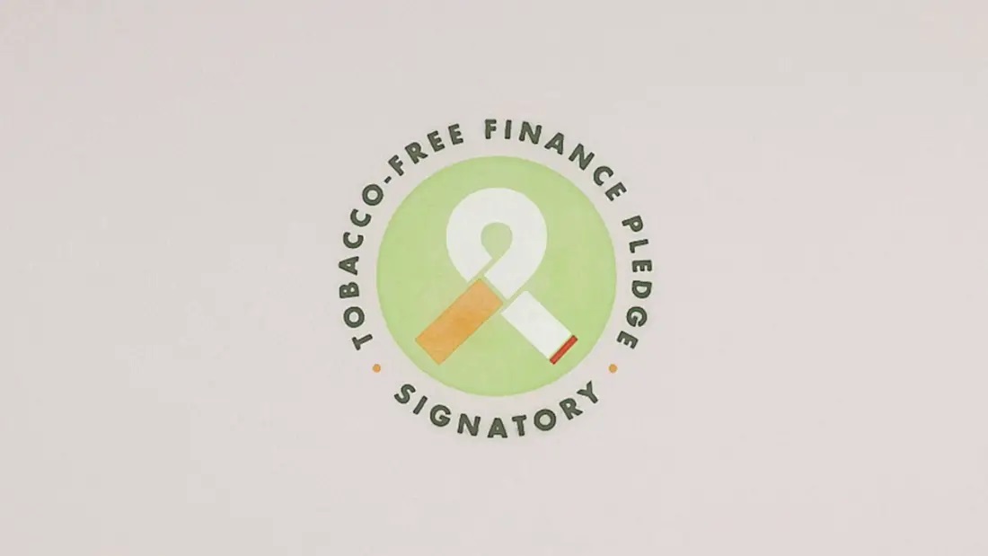 De Tobacco-Free Finance Pledge is ondertekend!